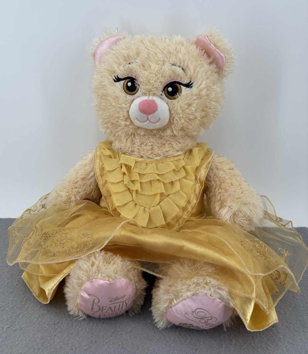 Disney Beauty and the Beast Princess Belle 16”Teddy Bear Plush Build a Bear BAB